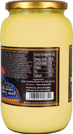 Jivika Naturals Premium Gir Cow Ghee 1000ml