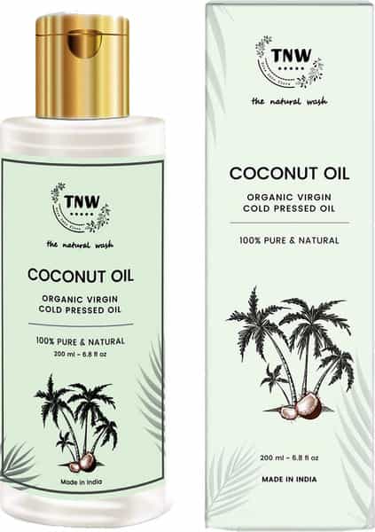 Tnw The Natural Wash Cold Pressed Virgin Coconut Oil For Skin Hair And Body Massage - 200 Ml