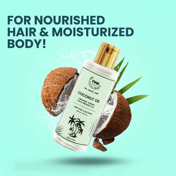 Tnw The Natural Wash Cold Pressed Virgin Coconut Oil For Skin Hair And Body Massage - 200 Ml