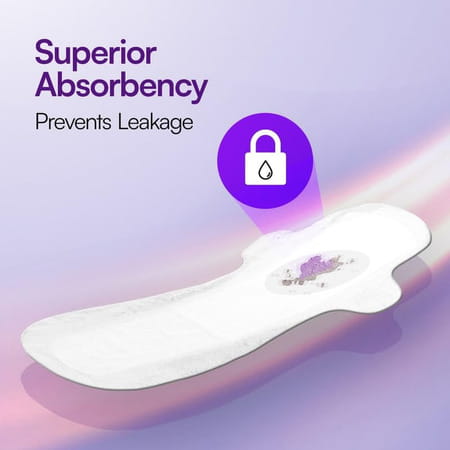Flawsome 100% Organic Sanitary Pads | High Absorption | Size L | With Paper Disposal Pouches - 20n