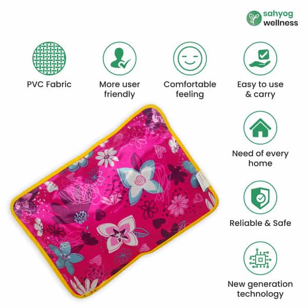 Sahyog Wellness Electrical Hot Water Heating Bag/Bottle/Pad (Multi-Color) (Color May Vary)