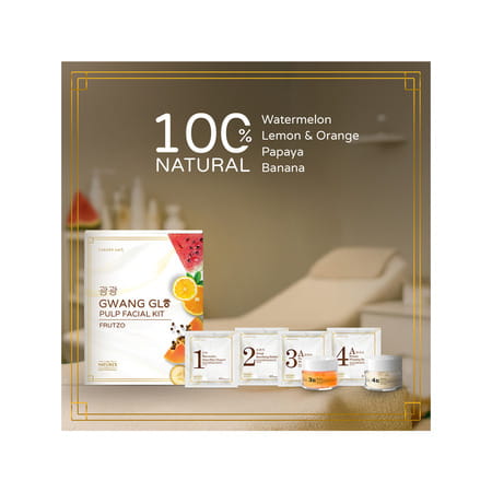 Naturer'S Essence Professional Gwang Glow Pulp Facial Kit | Pulp Based | Made From Watermelon | 48g