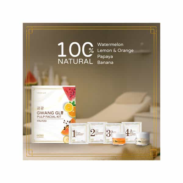 Naturer's Essence Professional Gwang Glow Pulp Facial Kit | Pulp Based | Made From Watermelon | 48G