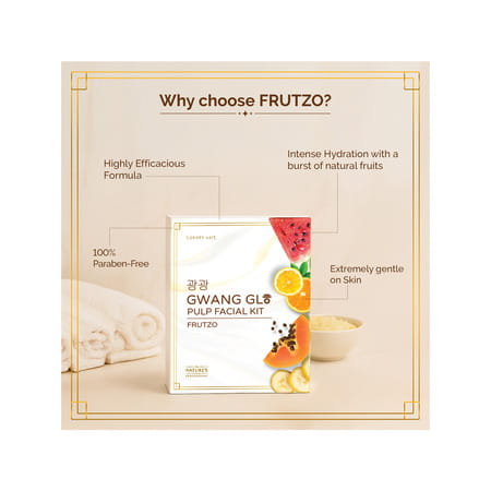 Naturer'S Essence Professional Gwang Glow Pulp Facial Kit | Pulp Based | Made From Watermelon | 48g