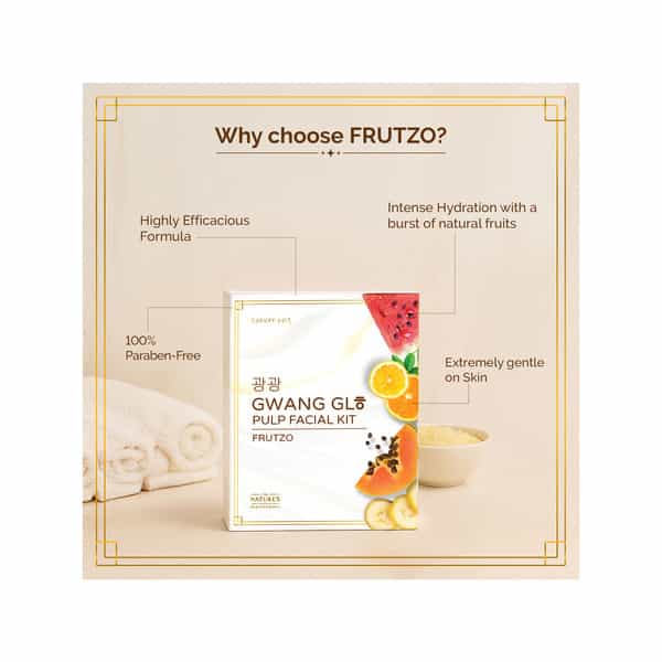 Naturer's Essence Professional Gwang Glow Pulp Facial Kit | Pulp Based | Made From Watermelon | 48G