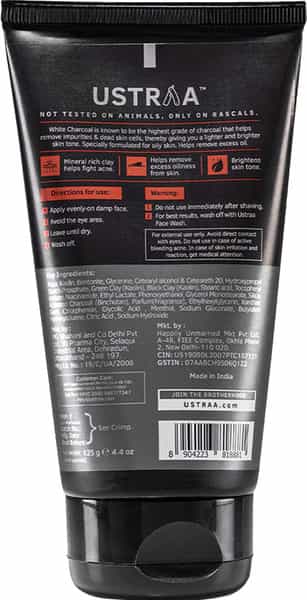 Ustraa De-Tan Face Mask - For Oily Skin - 125 Gm