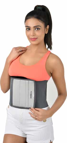 Liveasy Ortho Care Grey Waist Trimmer / Abdominal Binder - Medium (32-36 Inch)