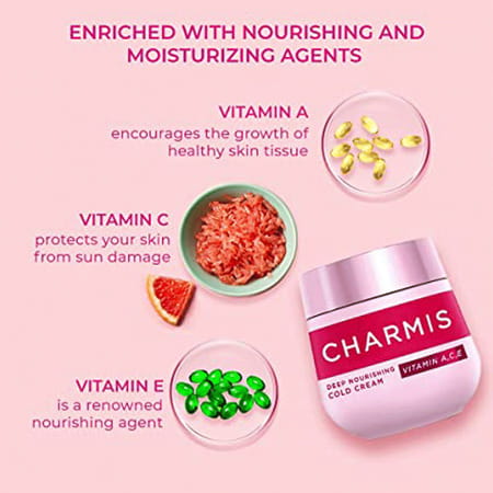 Charmis Deep Nourishing Cold Cream Vitamin A C E 100ml