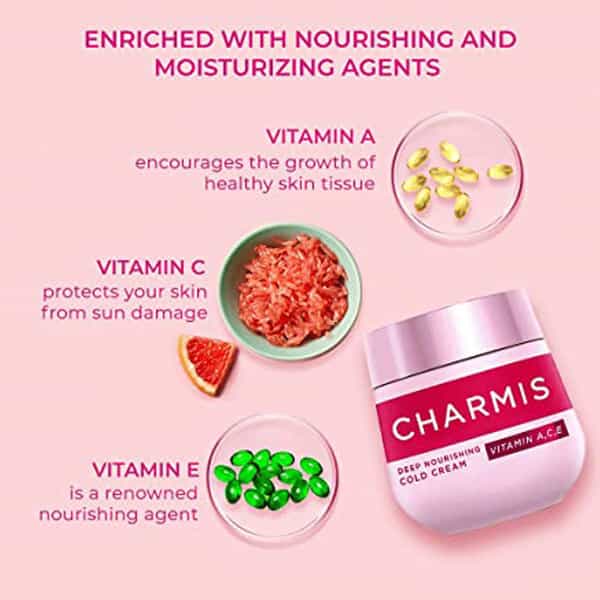 Charmis Deep Nourishing Cold Cream Vitamin A C E 100Ml