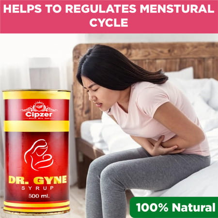 Cipzer Dr Gyne Syrup 500 Ml Herbal Remedy For Delayed & Irregular Periods | Relieves Menstrual Cramp