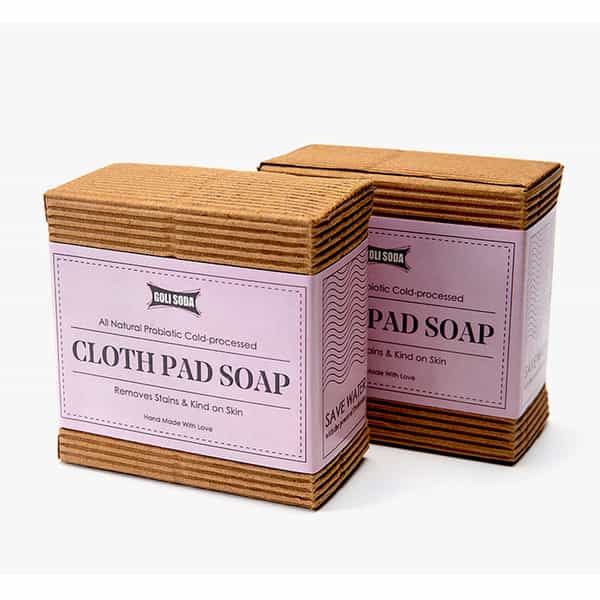 Goli Soda All Natural Probiotics Cloth Pad Diaper Soap Soap - 90 G -(Pack Of 2)