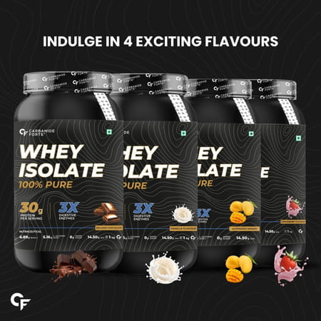 Carbamide Forte Whey Protein Powder Isolate | Pure Protein Powder | Bcaa | Eaa - 1kg