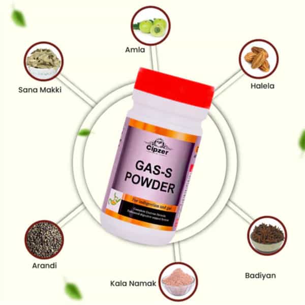 Cipzer Gas S Powder 50G | Supports Digestion & Helps Improve Appetite (Pack Of 1)