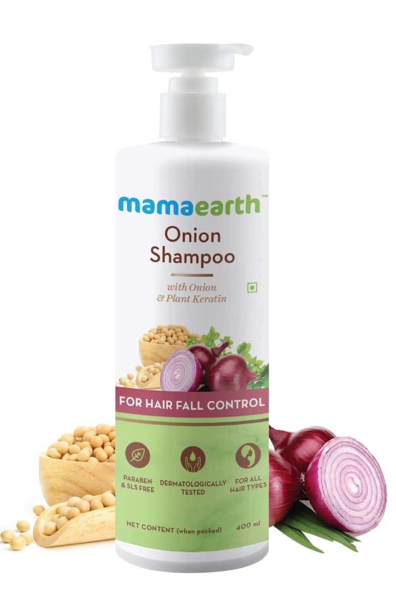 Buy Mamaearth Onion Shampoo For Hair Growth & Hair Fall Control With