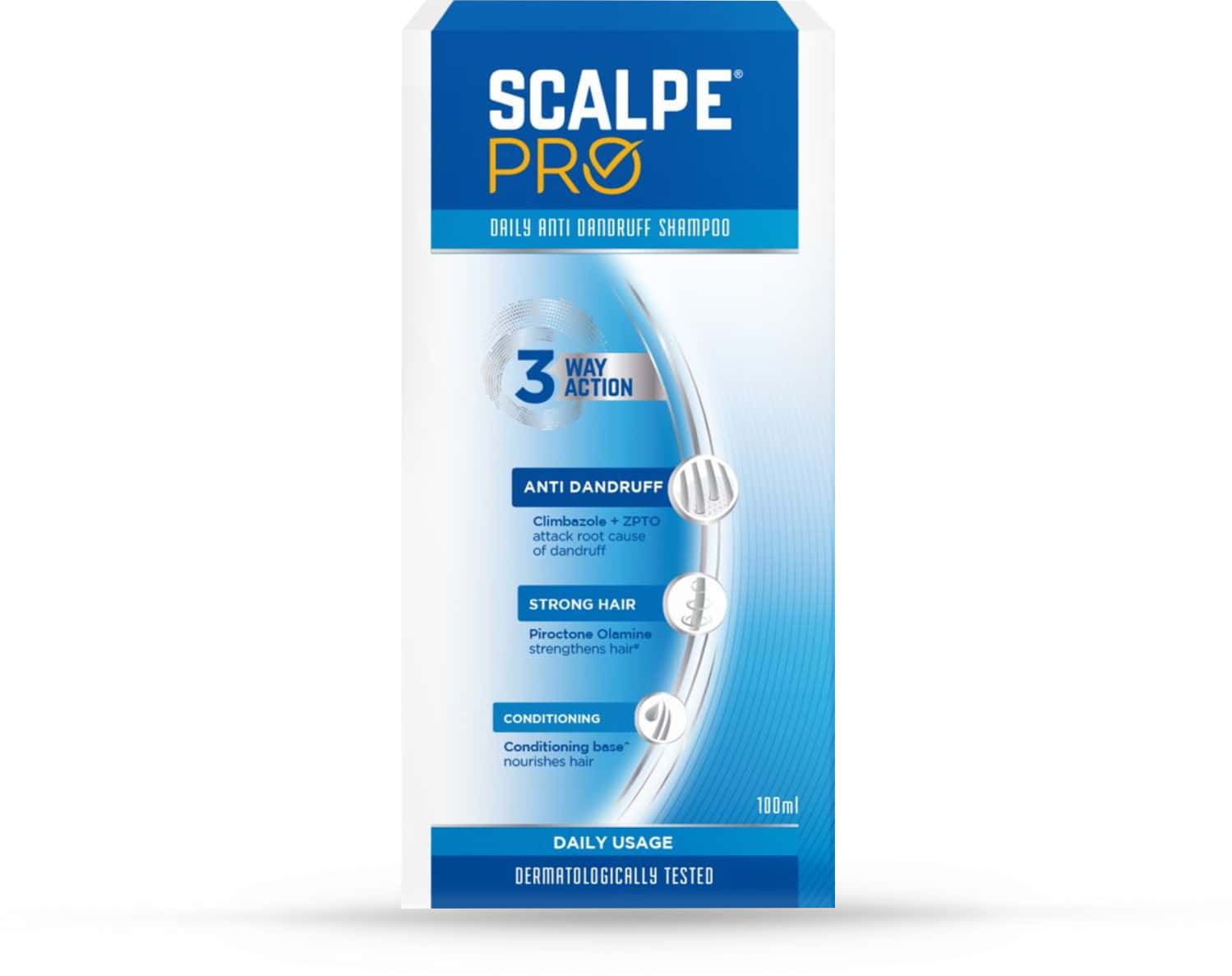 Scalpe Pro Anti-Dandruff (Pack Of 2x100 Ml) Shampoo Bottle Of 200 Ml