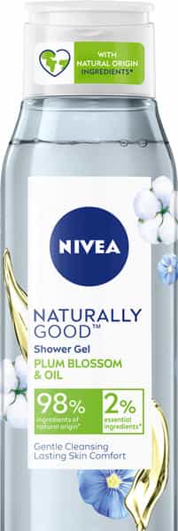 Nivea Naturally Good Plum Blossom & Oil Shower Gel - 300 Ml