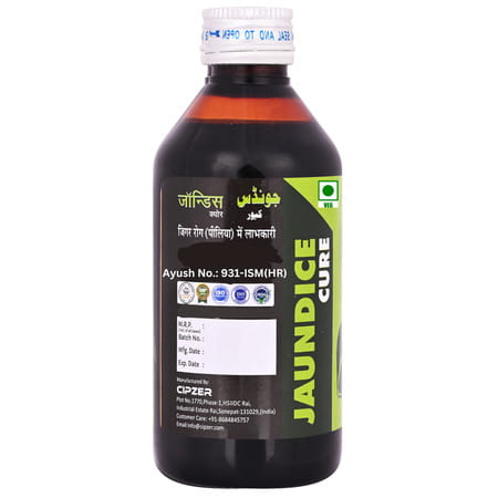 Cipzer Jaundice Cure Syrup 100ml | Supports Liver Health| Jaundice Relief & Appetite Boost