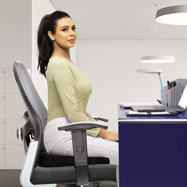 Pharmeasy Coccyx Cushion For Tail Bone Support - Prevents Pain & Stiffness - For Upto 80 Kgs Weight