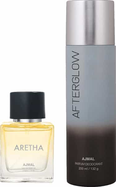 Ajmal Aretha Edp 50 Ml For Women And Ajmal After Glow Deodorant 200 Ml For Unisex