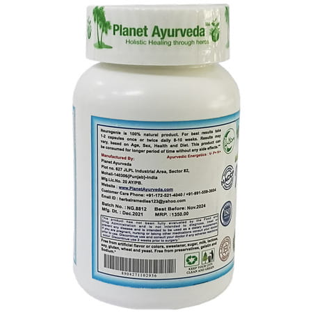 Planet Ayurveda Neurogenie Capsules - 60 Capsules