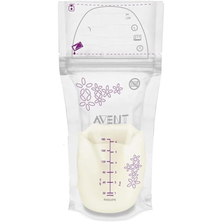 Philips Avent Breast Milk Storage Bags - 25 Bags | Ultimate Protection For Breast Milk | Scf603/25