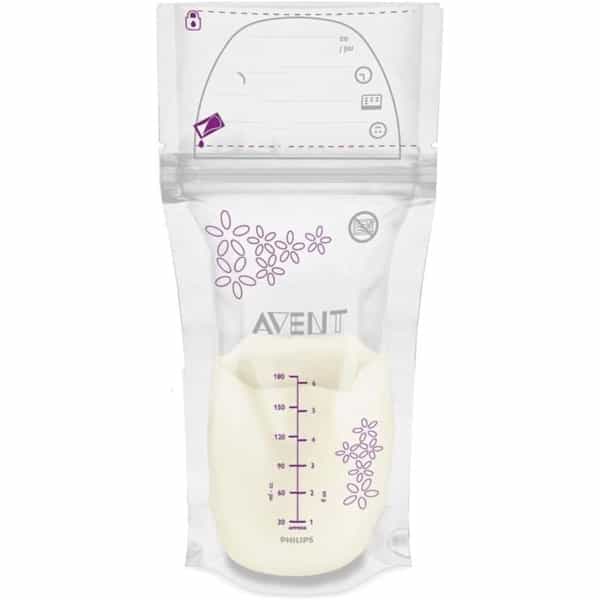 Philips Avent Breast Milk Storage Bags - 25 Bags | Ultimate Protection For Breast Milk | Scf603/25