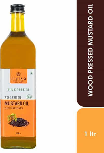 Jivika Naturals Cold Pressed Mustard Oil 1Ltr Bottle