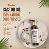Dabur Castor Oil|100% Natural Cold Pressed Oil|Promotes Hair Growth | Reduces Wrinkles - 200Ml