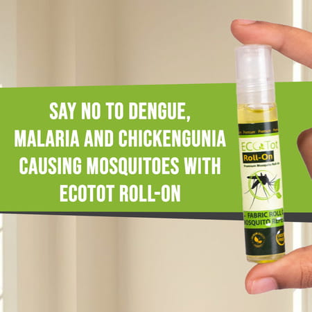 Ecotot Mosquito Repellent Roll-On | 100% Natural & Safe For Kids | 8-Hour Protection 10Ml