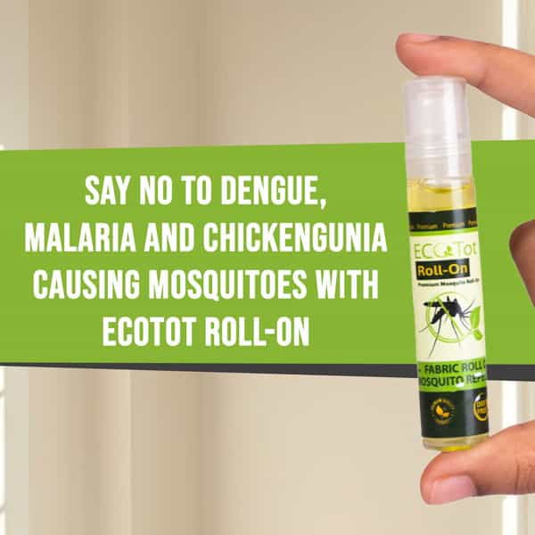 Ecotot Mosquito Repellent Roll-On | 100% Natural & Safe For Kids | 8-Hour Protection 10Ml