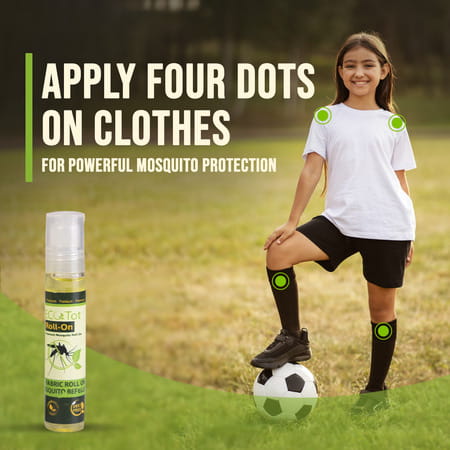 Ecotot Mosquito Repellent Roll-On | 100% Natural & Safe For Kids | 8-Hour Protection 10Ml