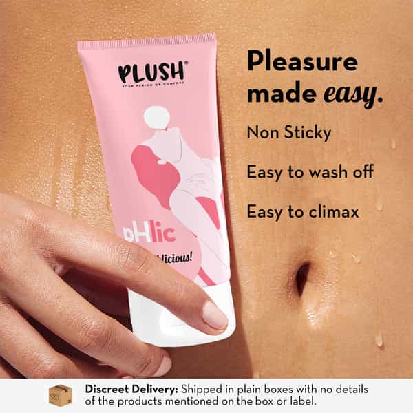 Plush Phlic Lubricant- Bubblegum - Water Based + Non Sticky- 50Ml