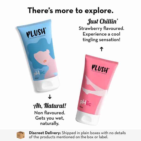 Plush Phlic Lubricant- Bubblegum - Water Based + Non Sticky- 50Ml