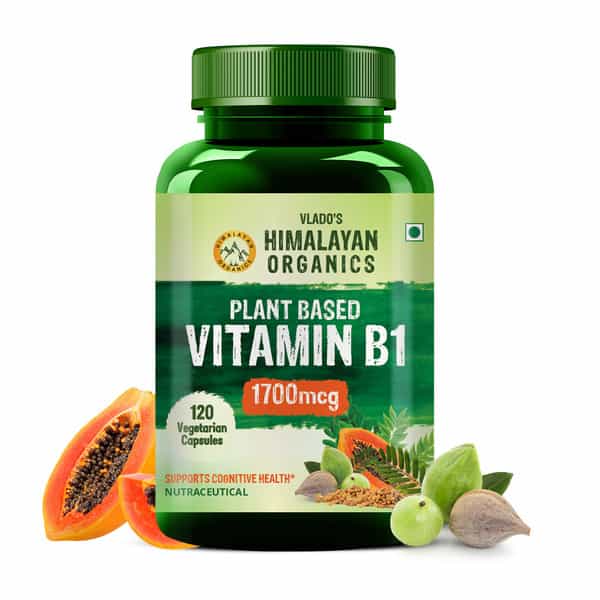 Vlado's Himalayan Organics Plant-Based Vitamin B1 | (120 Capsules)