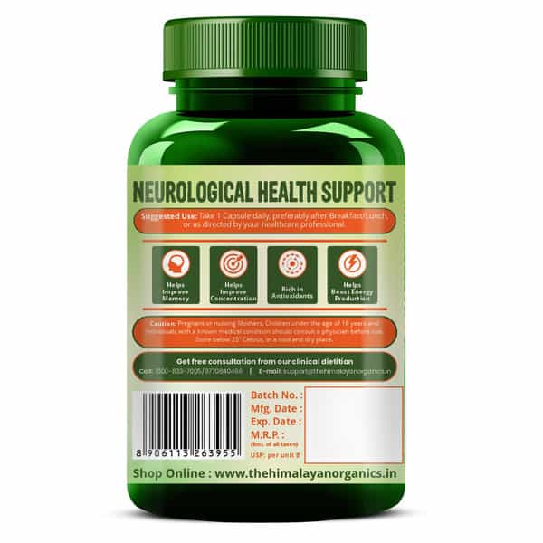 Vlado's Himalayan Organics Plant-Based Vitamin B1 | (120 Capsules)