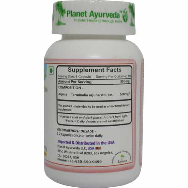 Planet Ayurveda Arjuna Capsules - 60 Capsules