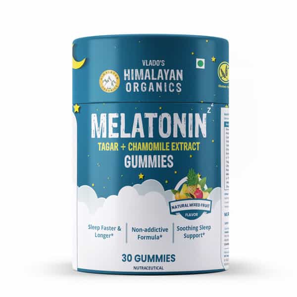 Vlado's Himalayan Organics Melatonin Tagar + Chamomile Extract (30 Gummies)