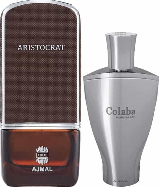 Ajmal Aristocrat Edp 75Ml Perfume For Men And Colaba Mukhallat Cp Attar 14Ml For Unisex