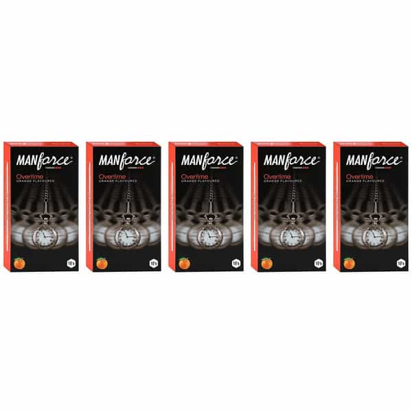 Manforce Condoms Assorted Flavour 10 Pcs X Pack Of 5