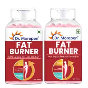 Dr. Morepen Fat Burner Tablets | 100% Natural & Safe | For Men & Women 60 Tablets Pack Of 2