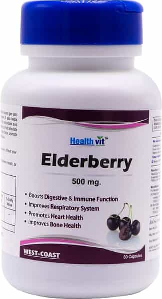 Healthvit Elderberry 500 Mg - 60 Capsules