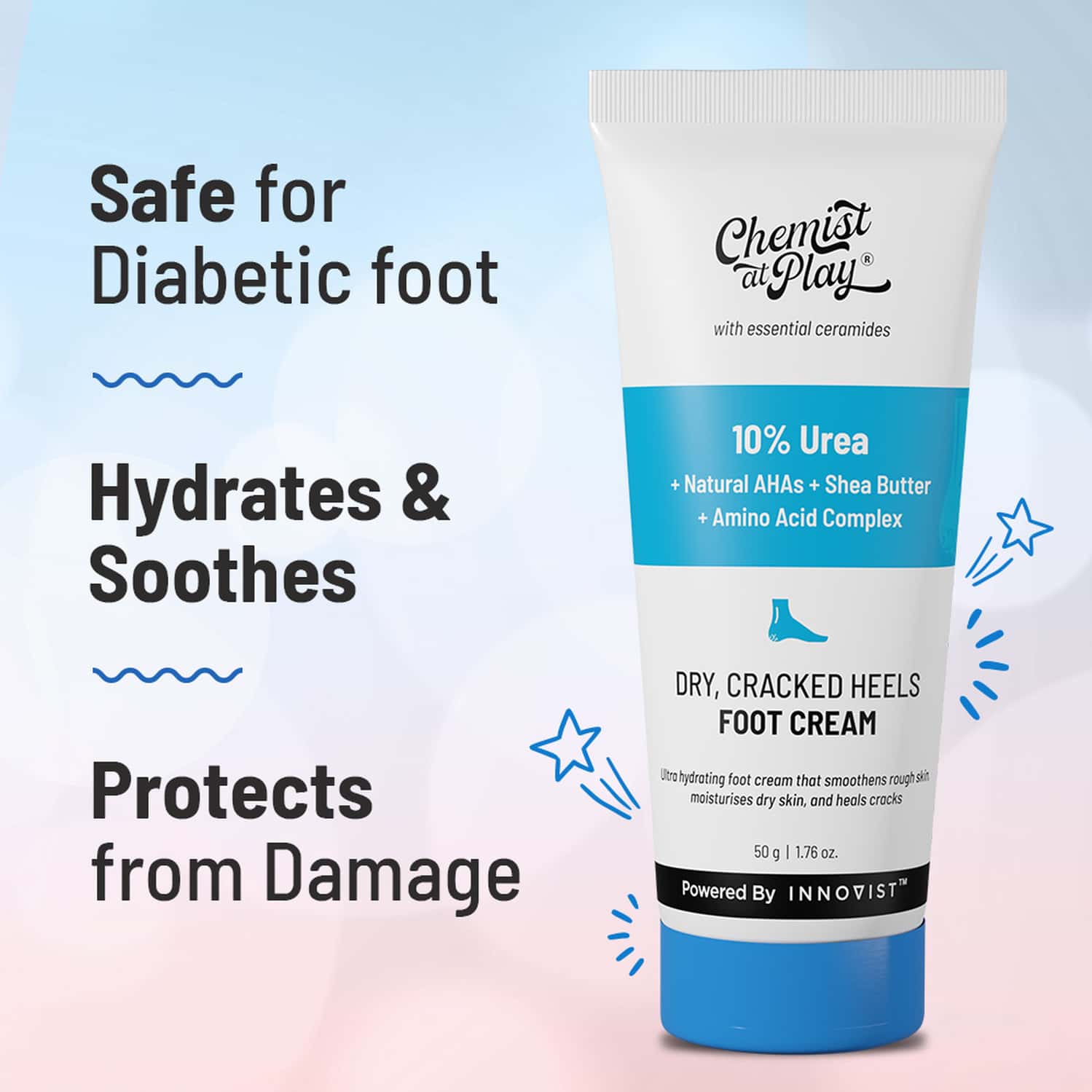 Buy CHEMIST AT PLAY FOOT CREAM FOR CRACKED HEELS & DIABETIC FOOT UP