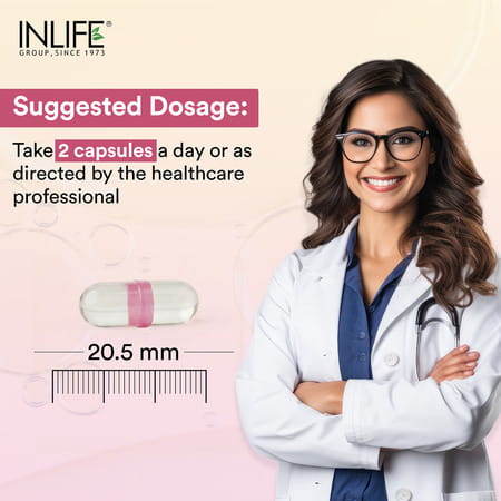 Inlife Natural Frankincense Oil Capsules | Derived From Boswellia Resin | Veg | 60N