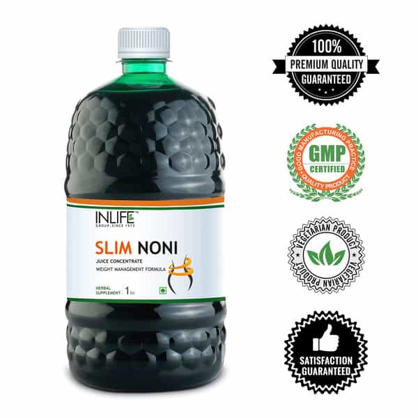 Inlife Slimming Noni Juice Concentrate Weight Management Supplement With Powerful Herbs - 1 Litre