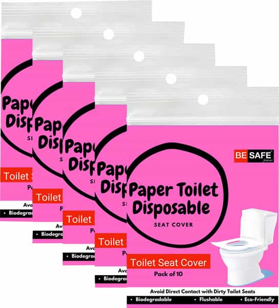 Besafe Forever Disposable Paper Toilet Seat Cover 50 Sheets Pink