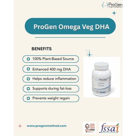 Progen Omega Veg Dha | 400 Mg |60 Capsules