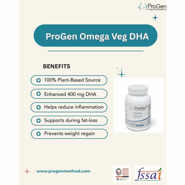 Progen Omega Veg Dha | 400 Mg |60 Capsules