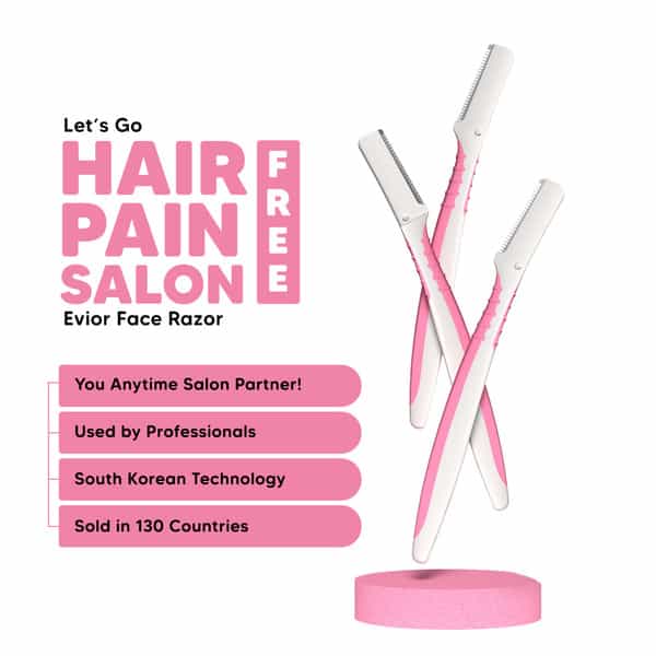 Letsshave Evior Women Face Razor (Pack Of 3)