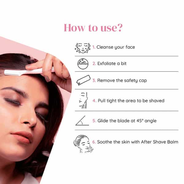 Letsshave Evior Women Face Razor (Pack Of 3)