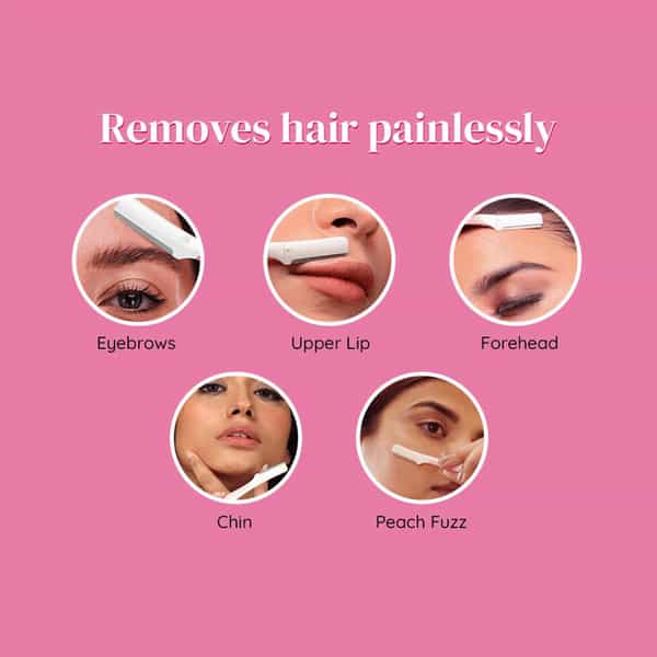 Letsshave Evior Women Face Razor (Pack Of 3)